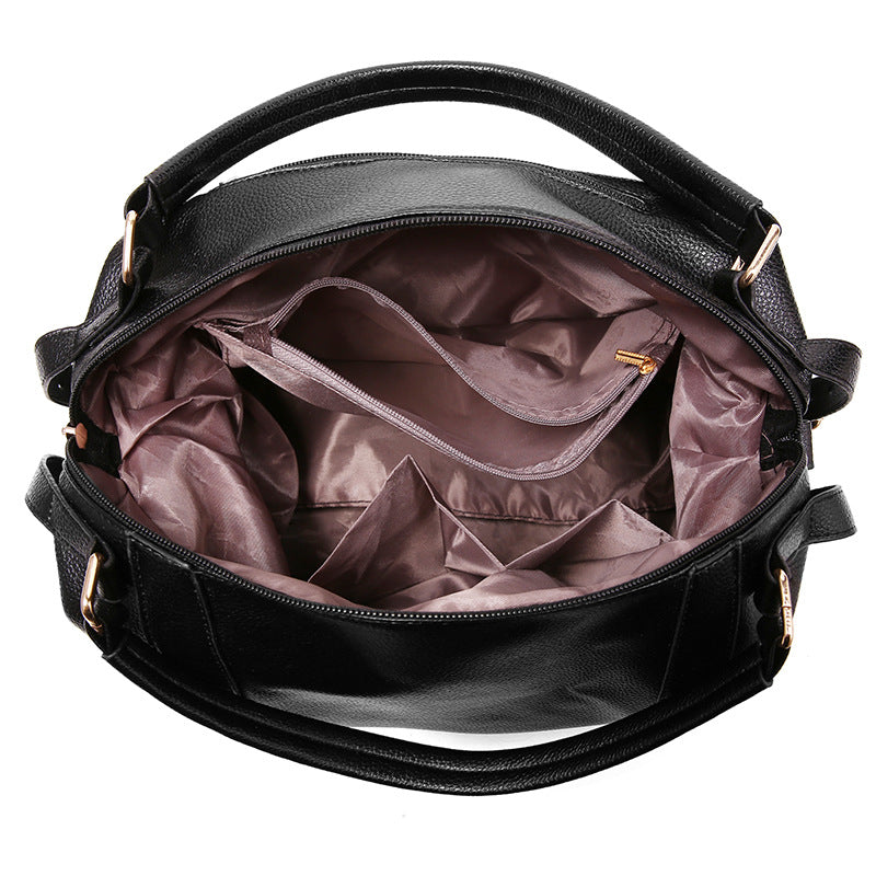 ALICE Soft Boston-Style PU Messenger Bag