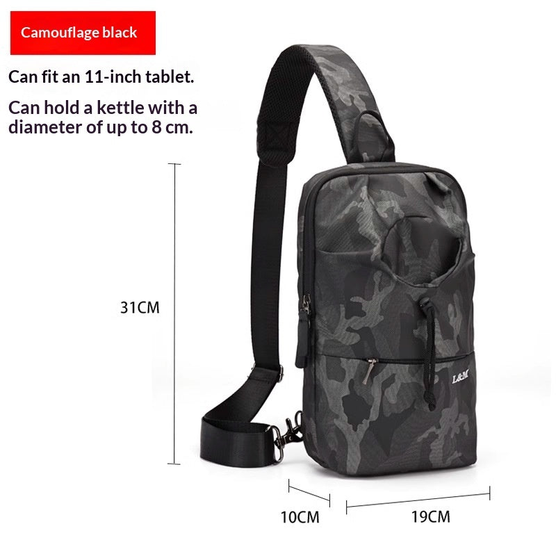 Mens Large-capacity Crossbody Chest Bag