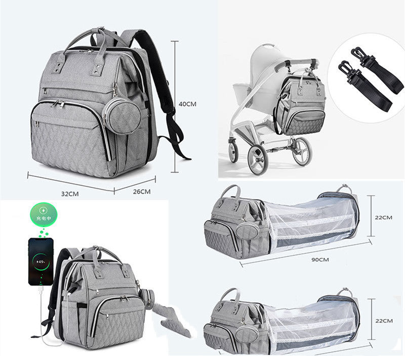 LUNE Large Capacity Mommy Shoulder Backpack