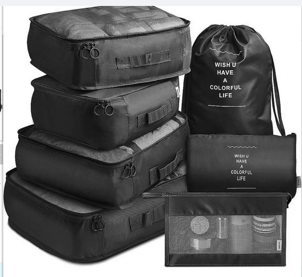 8-Piece Travel Packing Cube Organizer Set