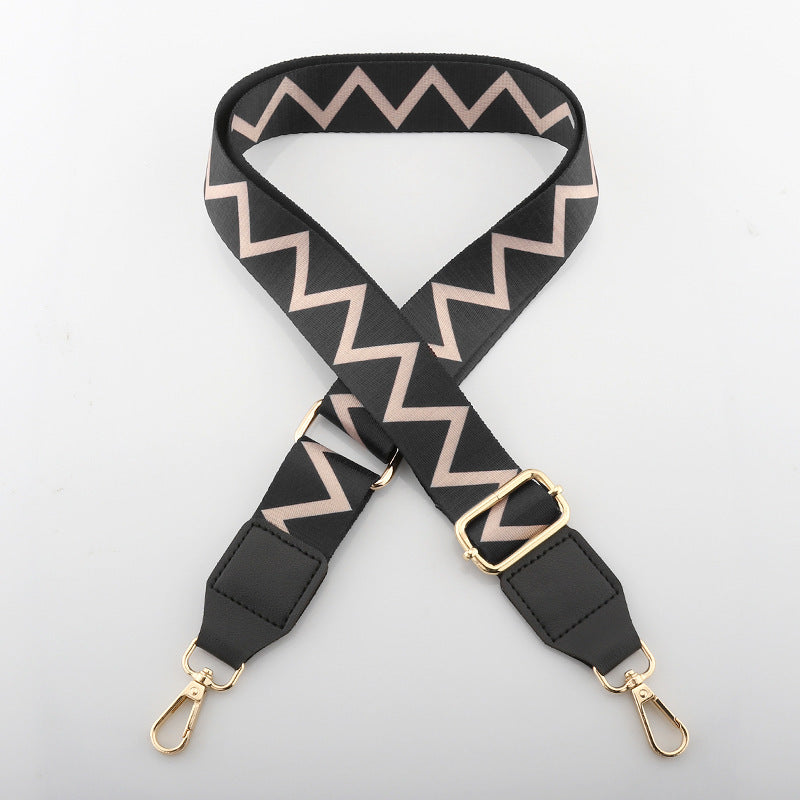 Adjustable Patterned Messenger Bag Strap