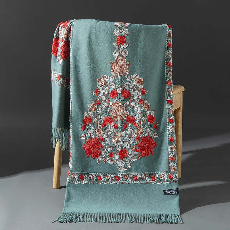 Faux Cashmere Long Scarf