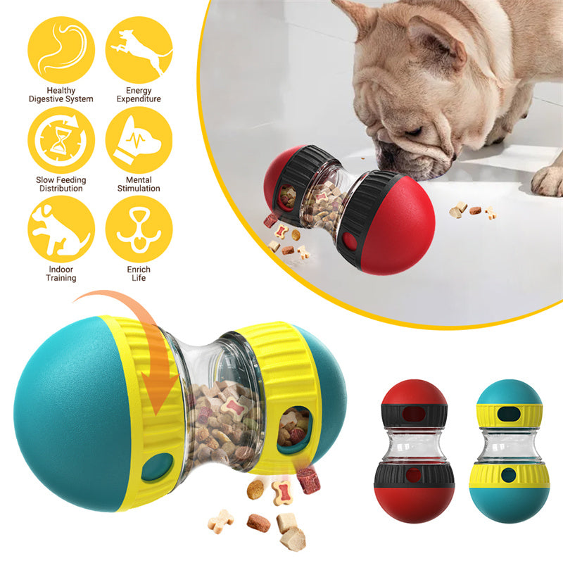 Interactive Slow-Feed Treat Dispensing Dog Toy