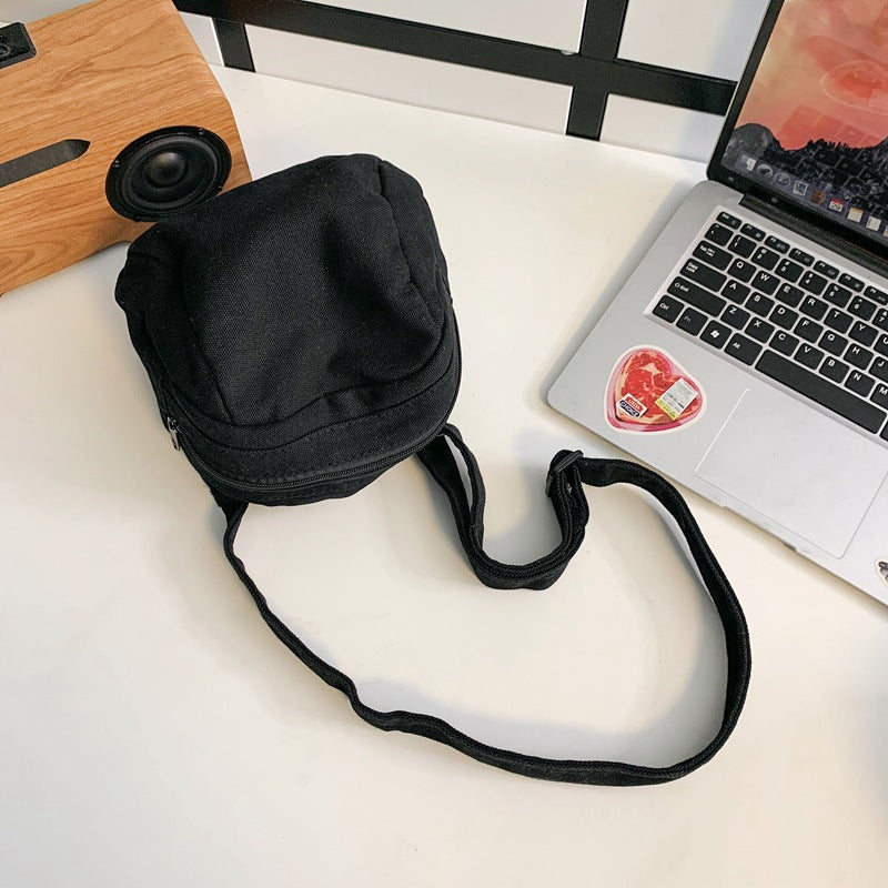 Patchwork Canvas Crossbody Bag