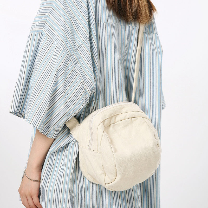 Patchwork Canvas Crossbody Bag