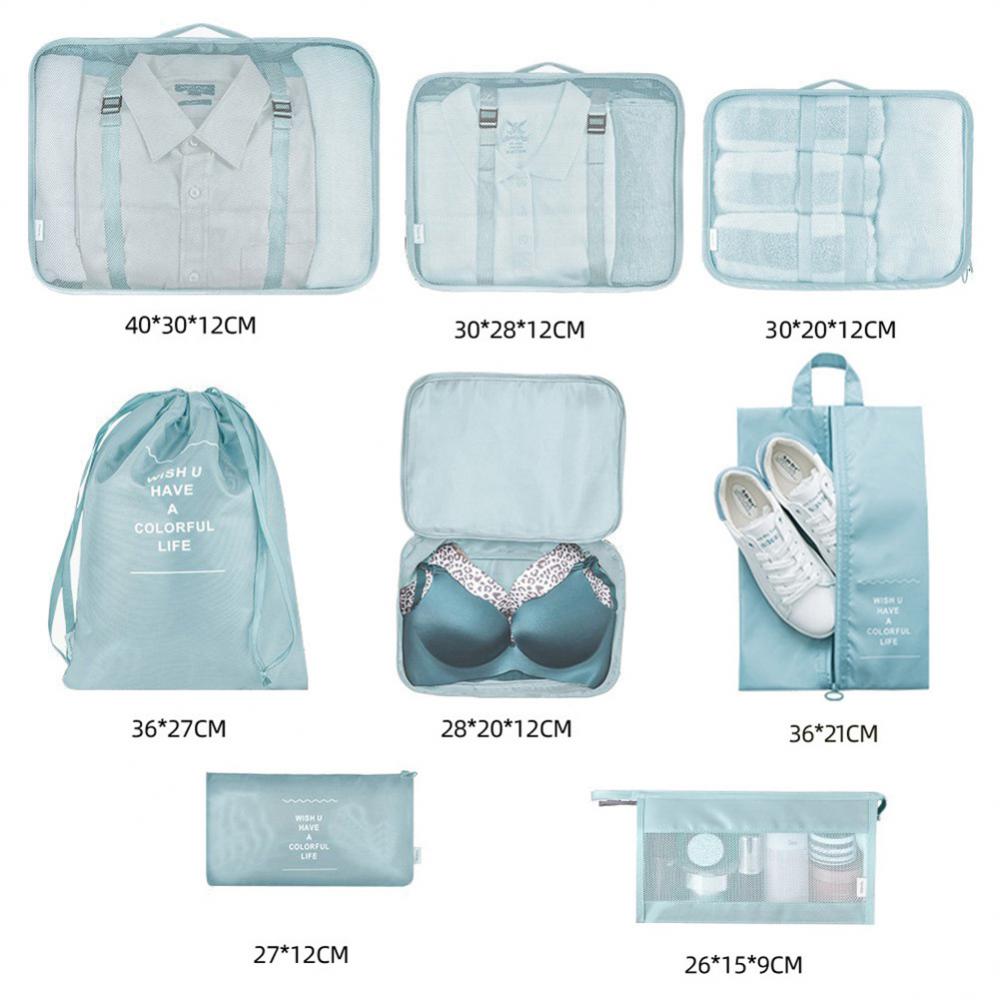 8-Piece Travel Packing Cube Organizer Set