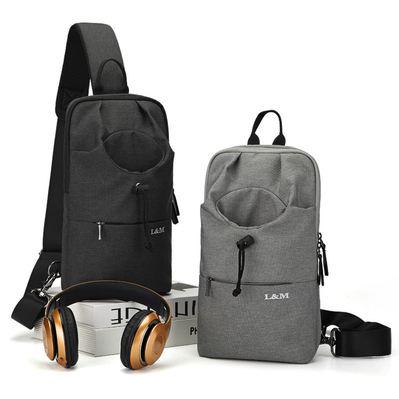 Mens Large-capacity Crossbody Chest Bag