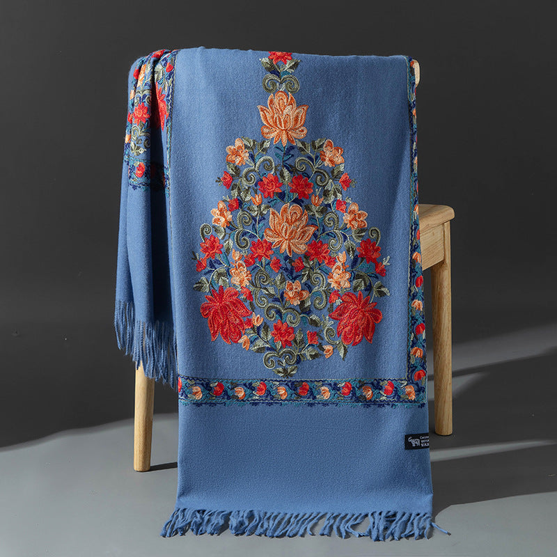 Faux Cashmere Long Scarf