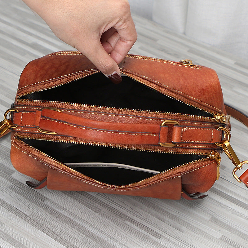 Leather Pillow Shoulder Bag