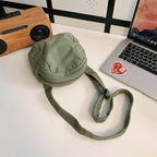 Patchwork Canvas Crossbody Bag