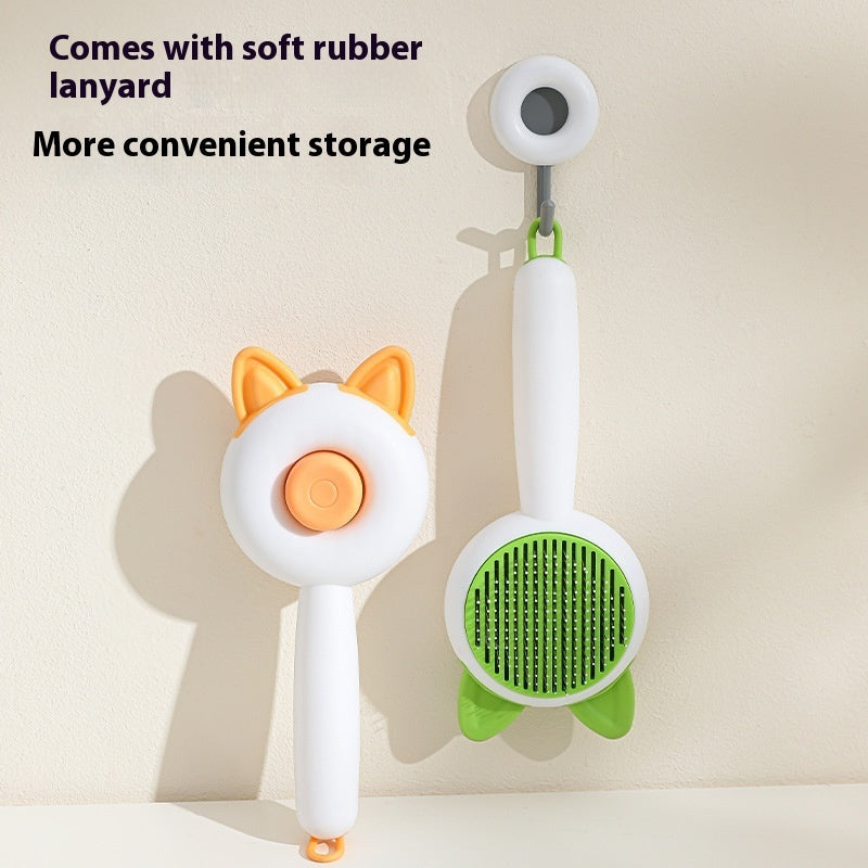 Self-Cleaning Pet Grooming Brush