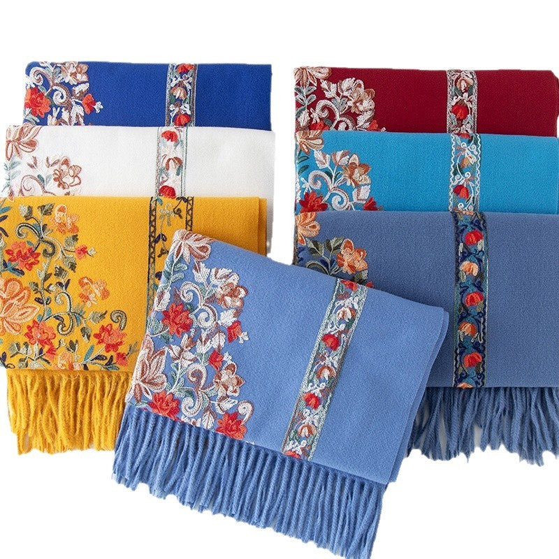 Faux Cashmere Long Scarf