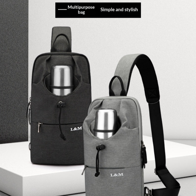 Mens Large-capacity Crossbody Chest Bag