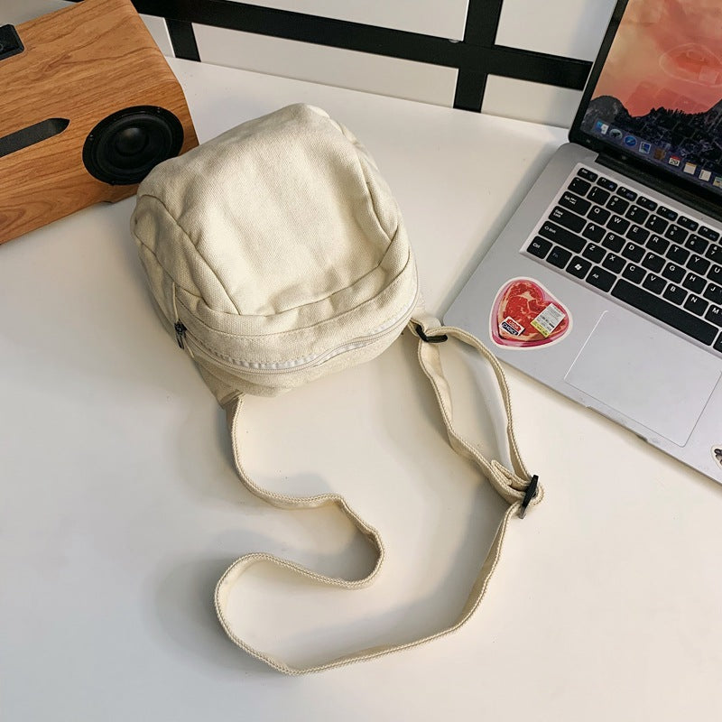 Patchwork Canvas Crossbody Bag