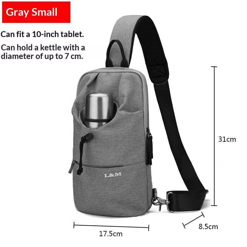 Mens Large-capacity Crossbody Chest Bag